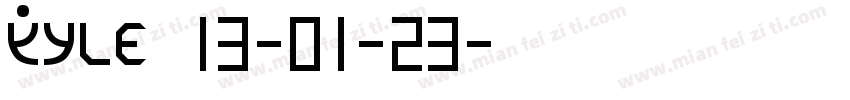 Kyle 13-01-23字体转换